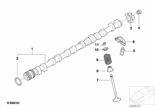 Leva de Escape para BMW E65, E66 (OEM 11317511058). Original BMW