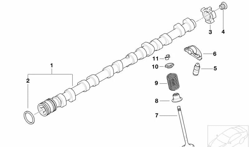 Taqué hidráulico OEM 11337516948 para BMW E60, E61, E63, E64, E65, E66, E53, E70. Original BMW.