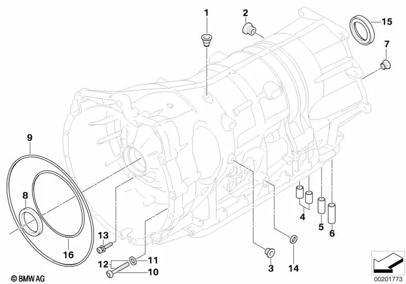 Breather pipe for BMW E53 (OEM 24107542884). Original BMW.