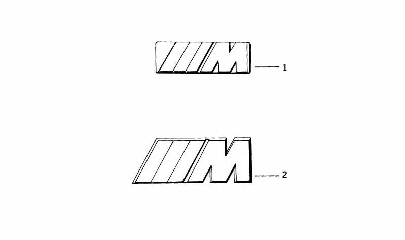 Emblema original BMW OEM 51142694404 para BMW E39 (Logo frontal o trasero). Decoración exterior.