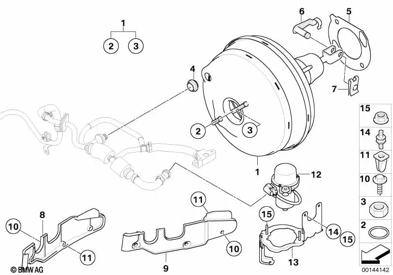 Soporte para BMW E60, E61N, E63, E64 (OEM 51718040281). Original BMW