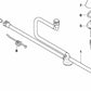 Conducción de Manguera de Limpiafaros para BMW E81, E82, E87N, E88 (OEM 61677179469). Original BMW.