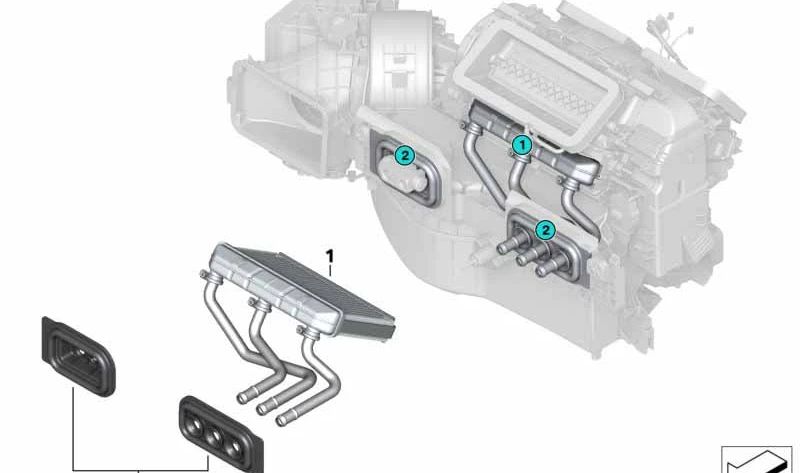 Juego de Juntas para BMW X5 F15, F85, X6 F16, F86 (OEM 64119291179). Original BMW.