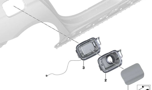 Tapa de motor para BMW Serie 7 G11, G11N (OEM 51177358691). Original BMW