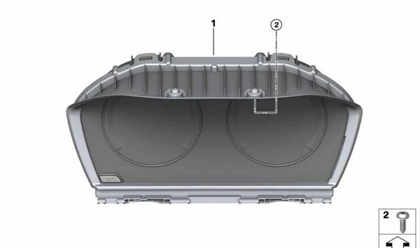 Conjunto de instrumentos para BMW Serie 1 F20N, F21N, Serie 2 F22, F23, F45N, F46N, X1 F48, X2 F39 (OEM 62105A3B663). Original BMW.