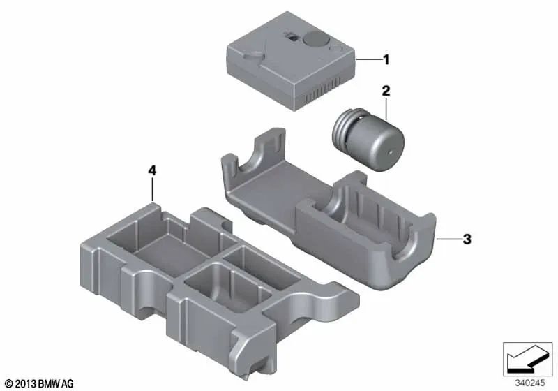 BMW Reifenversiegelungsflasche 5 F10 Serie, F11, X3 F25, X4 F26 (OEM 71106795461). Original BMW.