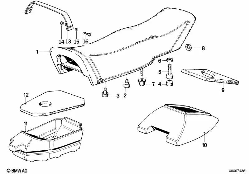 Junta para BMW R 248 (OEM 52531242254). Original BMW