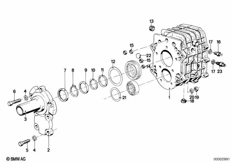 Distance for BMW E30, E12, E28, E24, E23 (OEM 23121209314). Genuine BMW