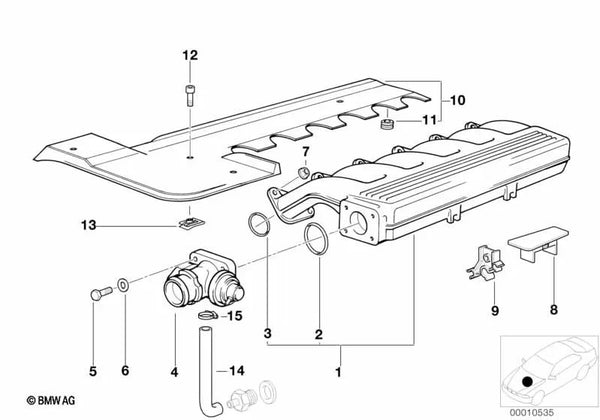 Tapa Punto de Soporte B+ para BMW E36, E39, E38 (OEM 11612246309). Original BMW