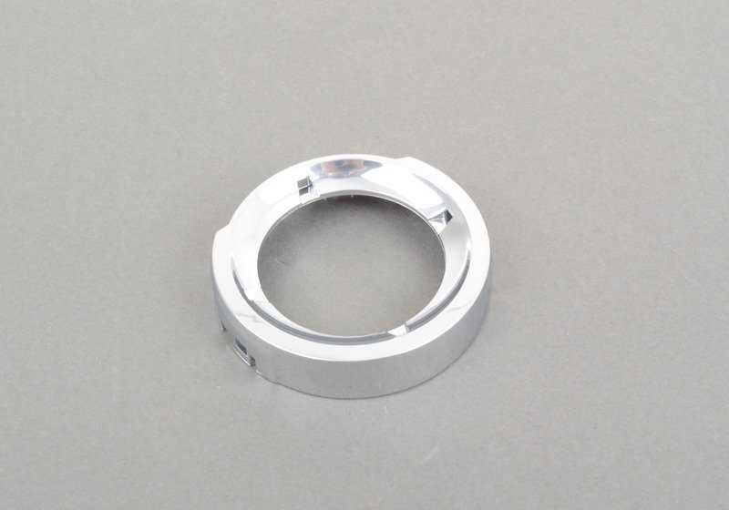 Chrome Ring for BMW E81, E82, E87N, E88, E90N, E91N, E92, E92N, E93, E93N, E84, E71, E89 (OEM 65829353030). Genuine BMW.