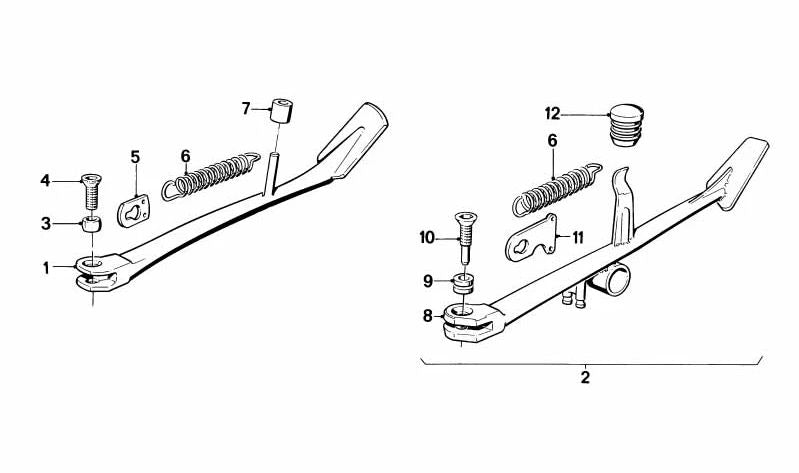 Soporte para BMW R 248 (OEM 46532302005). Original BMW