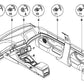 Molduras Interiores Listones Paramentos Aluminio Cepillado Para Bmw E39 . Original Recambios