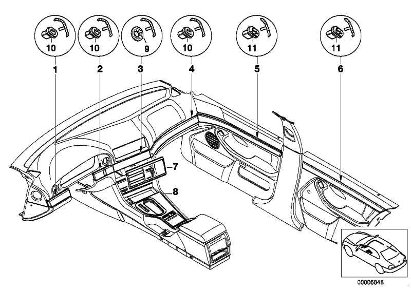 Molduras Interiores Listones Paramentos Aluminio Cepillado Para Bmw E39 . Original Recambios