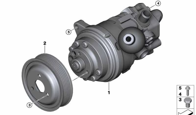 Tandem Pump for BMW E70 (OEM 32416787343). Genuine BMW