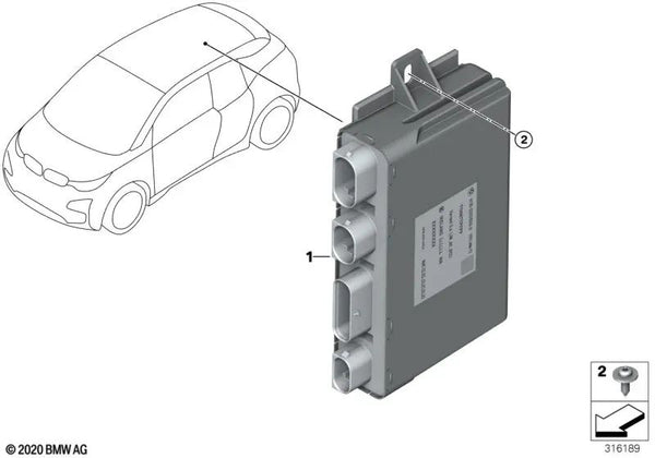 Módulo de Interfaz de Carga Steuergerät para BMW I01, I01N (OEM 61359494502). Original BMW