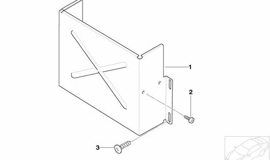 Tornillo de cabeza plana OEM 07119904307 para BMW (Modelos compatibles: E81, E82, E87, E88, E46, E90, E91, E92, E93, E65, E66, E84, E83, E53, E85, E86, E52). Original BMW.