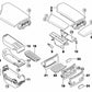 Embellecedor consola central trasera para BMW Serie 5 E60N, E61N (OEM 51166985250). Original BMW