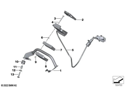 Selbstsichernde Flachkopfschraube für BMW E70, E70N, F15, F85, E71, E72, F16, F86 Serie 1 F20, F20N, F21, F21N Serie 2 F22, F22N, F23, F23N, F87, F87N Serie 3 F30, F31 , F34, F35, F80 Serie 4 F32, F33, F36, F82, F83 Serie 5 F18, F90, G30, G31, G38