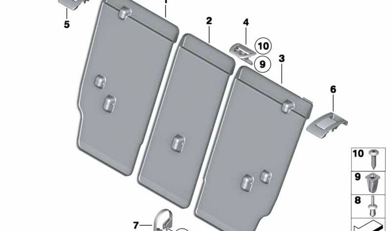 Cubierta de mando izquierda para BMW E84 (OEM 52202997550). Original BMW