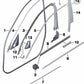 Außenabdeckung der linken Vordertür für BMW 5er F10, F11 (OEM 51337209725). Original BMW