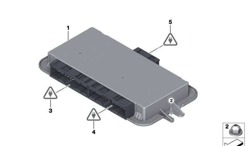 Módulo de espacio para pies para BMW E87, E90, E91 (OEM 61359128184). Original BMW