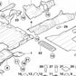 Escudo Compartimiento del Motor Medio para BMW Serie 3 E46 (OEM 51718265927). Original BMW