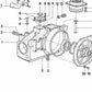 Differentialkarte ohne Asbestos OEM 33113404142 für BMW E12, E24. Original BMW.