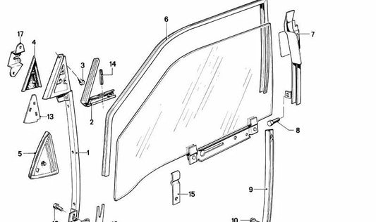 Junta derecha para BMW Serie 7 E23 (OEM 51161900246). Original BMW.