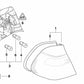 Junta de Luz Trasera Lateral derecha para BMW E46 (OEM 63216900454). Original BMW