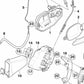 Mecanismo del tirador exterior de puerta izquierda OEM 51227191587 para BMW E60, E61. Original BMW.