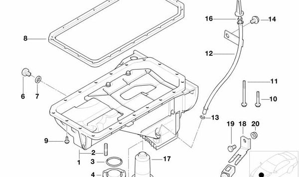 Junta sin amianto para BMW Serie 3 E36 (OEM 11139067655). Original BMW