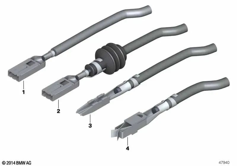 Contacto hembra SLK 2,8 ELA con cable para BMW E81, E82, E87, E88, F20, F21, F52, E36, E46, E90, F30, F31, G20, G21, F32, F33, E39, F07, F10, F11, F90, G30, G38, F06, F12, F13, G32, E38, F01, F02, G11, G12, I01, I12, I20, E84, F39, E83, F25, G01, G08, F26