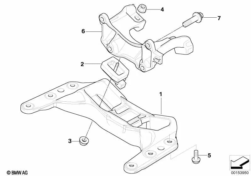 Cojinete de transmisión para BMW E90, E92, E93, E60, E61N, E63, E64 (OEM 22312283285). Original BMW