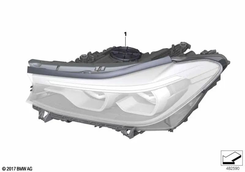 AHL LED-Scheinwerfer oben links für verschiedene BMW-Modelle (OEM 63117461885). Original BMW