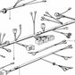 Cableado parcial del chasis OEM 61111244686 para BMW E12, E21, E23, E24, E26 y E28. Original BMW.