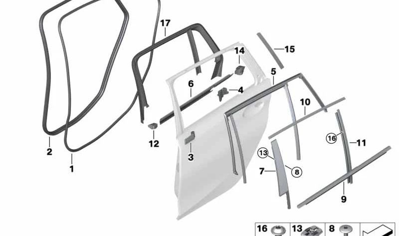 LIVE DE LIMENTO DE ESQUERDA OEM 51357433991 para BMW G21. BMW original.