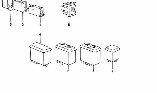 Switch for BMW E24 (OEM 61311381549). Genuine BMW