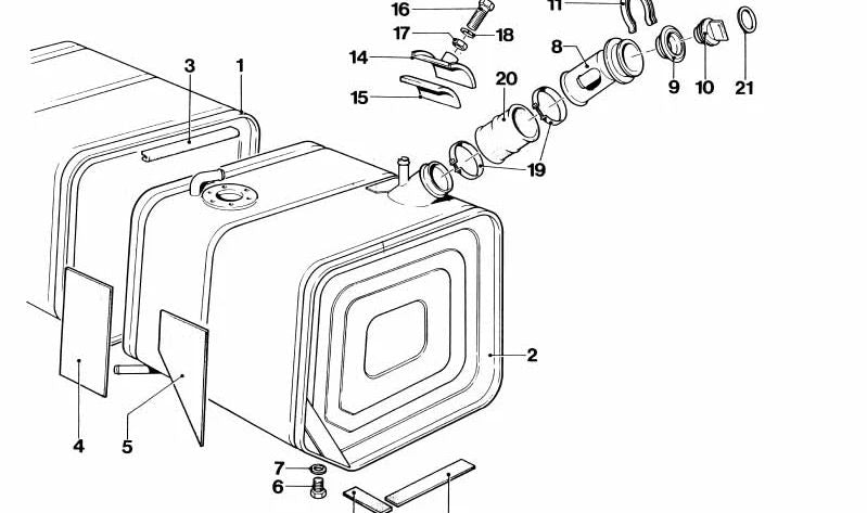 Junta para varios modelos/series de BMW (OEM 16122160559). Original BMW