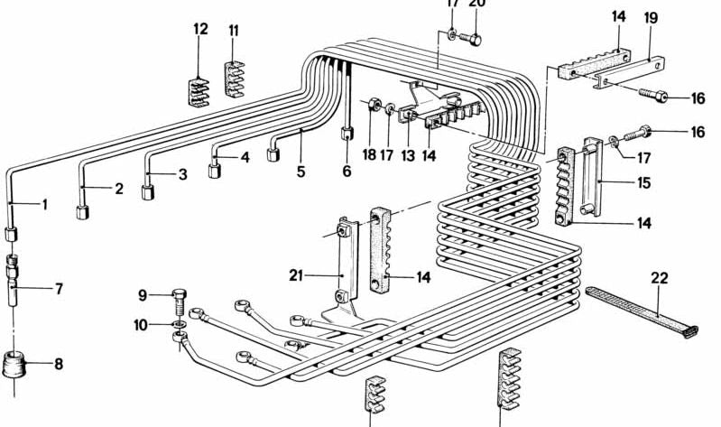 Válvula de Inyección para BMW Serie 3 E21, E30 Serie 5 E12, E28 (OEM 13531266436). Original BMW