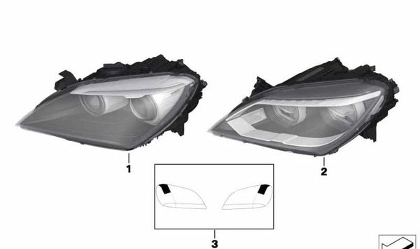 Faro AHL-Xenon izquierdo para BMW F06, F12, F13 (OEM 63117272013). Original BMW