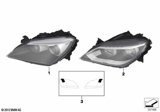 Rechter LED-Scheinwerfer für BMW 6er F06, F12, F13 (OEM 63127358362). Original BMW