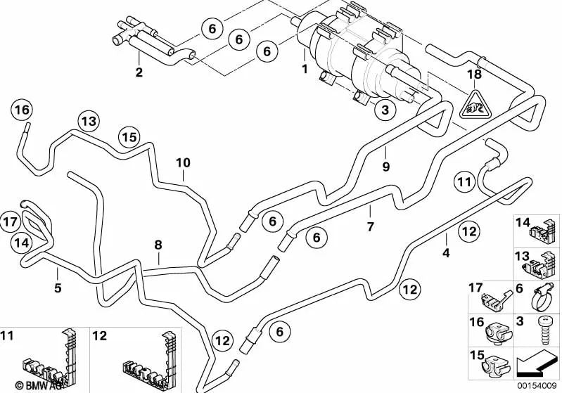 Timing part for BMW E53 (OEM 16126753364). Original BMW