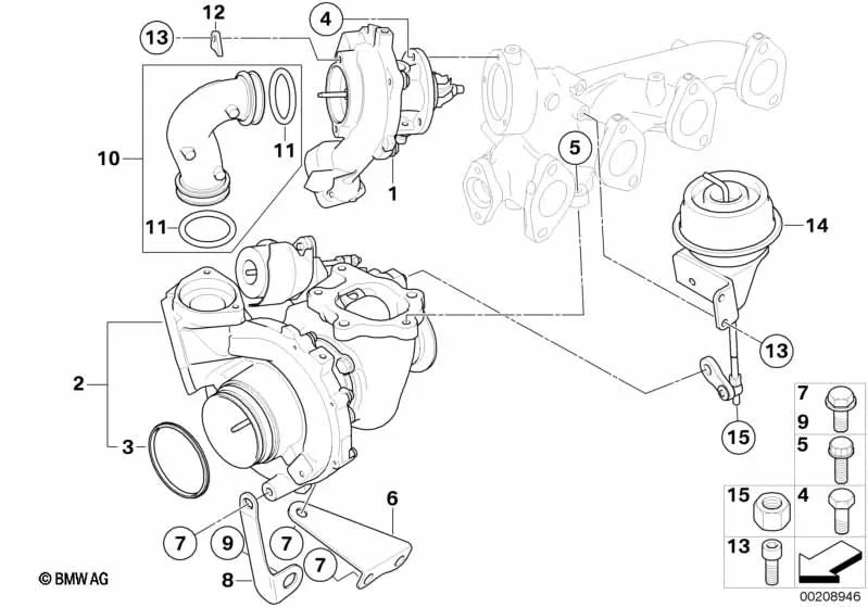 O-Ring para BMW E81, E82, E87N, E88, E84 (OEM 11657804868). Original BMW