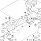 Aislante térmico para túnel central inferior OEM 51488159510 para BMW E39. Original BMW.