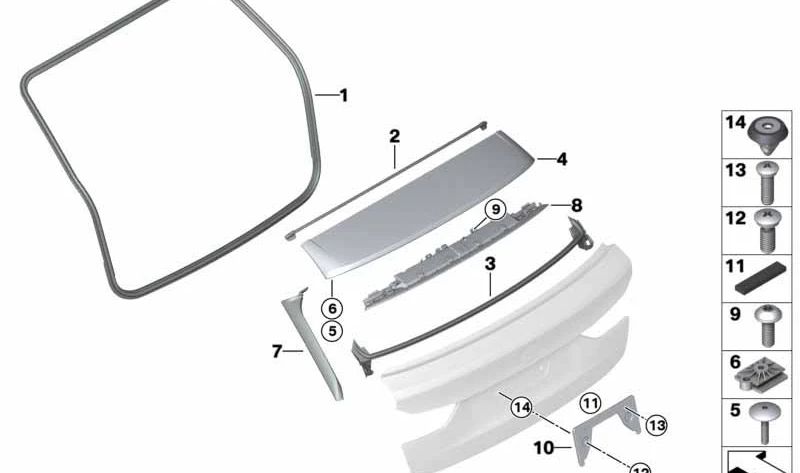 Central Central OEM 51627425435 für BMW G31. Original BMW.