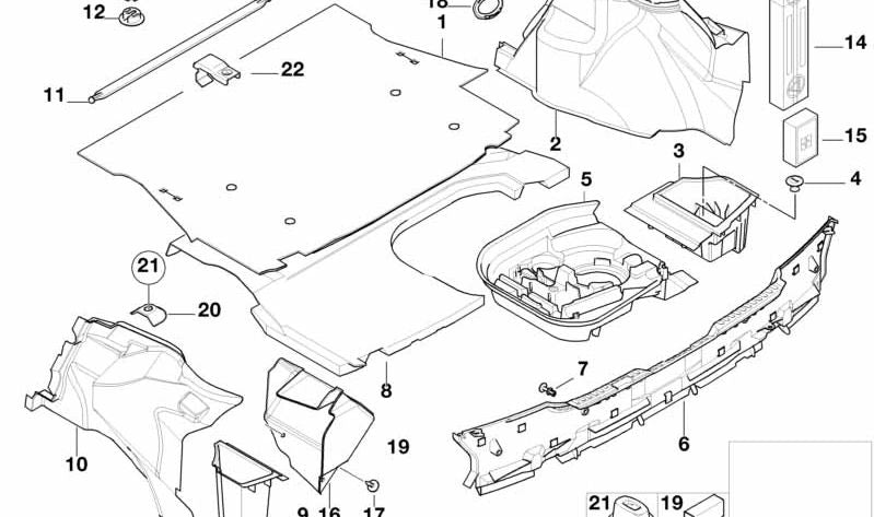 Revestimiento derecho para BMW Serie 3 E36 (OEM 51478233548). Original BMW