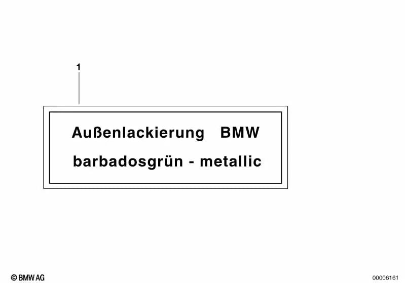 Cartel de advertencia para BMW E30, E36, E34, E32, E31 (OEM 71212124904). Original BMW.