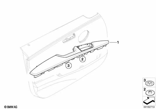 Reposabrazos delantero izquierdo para BMW Serie 3 E90N, E91N (OEM 51417239671). Original BMW