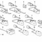 Mikroswitch de apertura de puerta para BMW E31 (OEM 61311383199). Original BMW