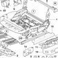 OM 52106979632 Tampa da correia de segurança à direita para BMW E90, E91. BMW original.